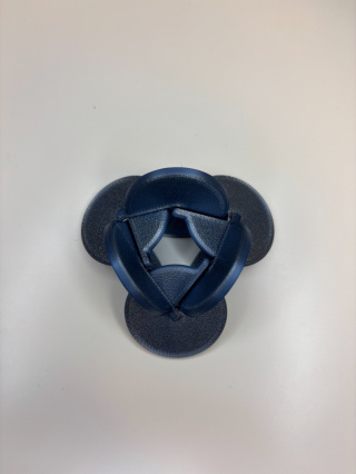 Figurka Twister sensoryczna 3d, Mała, Metalowo-szara