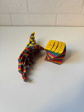 Figurka Spiral sensoryczna 3d, Rainbow Tropical