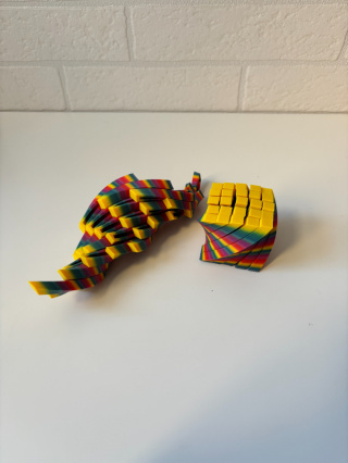 Figurka Spiral sensoryczna 3d, Rainbow Tropical