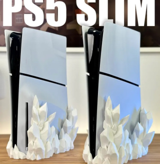 Obudowa do PS5 Slim Crystal, Biały