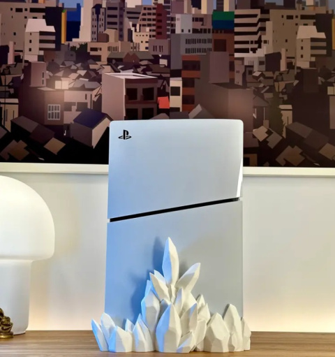 Obudowa do PS5 Slim Crystal, Biały Obudowa do PS5 Slim Crystal, Biały
