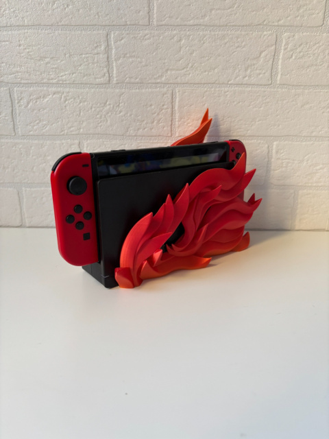 Obudowa do Nintendo Switch OLED & Classic FLAME, Ognisty Obudowa do Nintendo Switch OLED & Classic FLAME, Ognisty