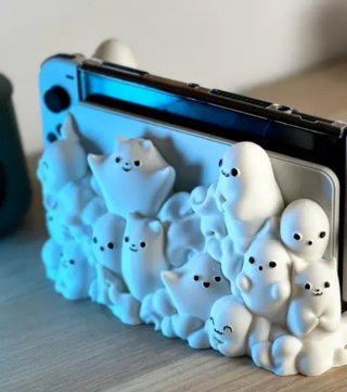 Obudowa do Nintendo Switch Cute Ghost, Biały