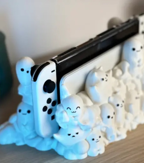Obudowa do Nintendo Switch Cute Ghost, Biały Obudowa do Nintendo Switch Cute Ghost, Biały