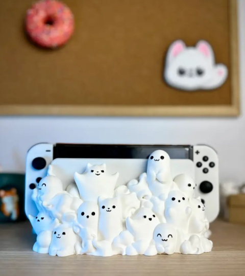Obudowa do Nintendo Switch Cute Ghost, Biały Obudowa do Nintendo Switch Cute Ghost, Biały