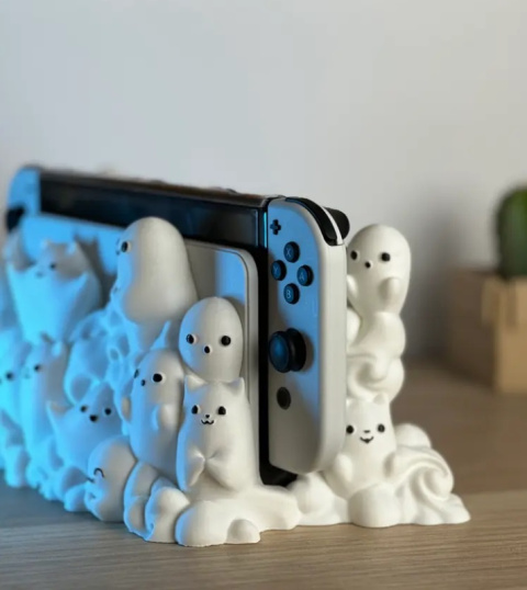 Obudowa do Nintendo Switch Cute Ghost, Biały Obudowa do Nintendo Switch Cute Ghost, Biały