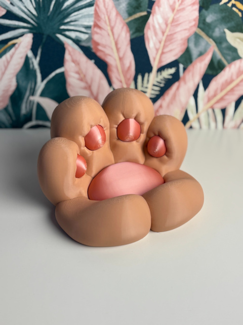 Kocia Łapka bez pazurów, Beżowo-różowa SILK Kocia Łapka bez pazurów, Beżowo-różowa SILK